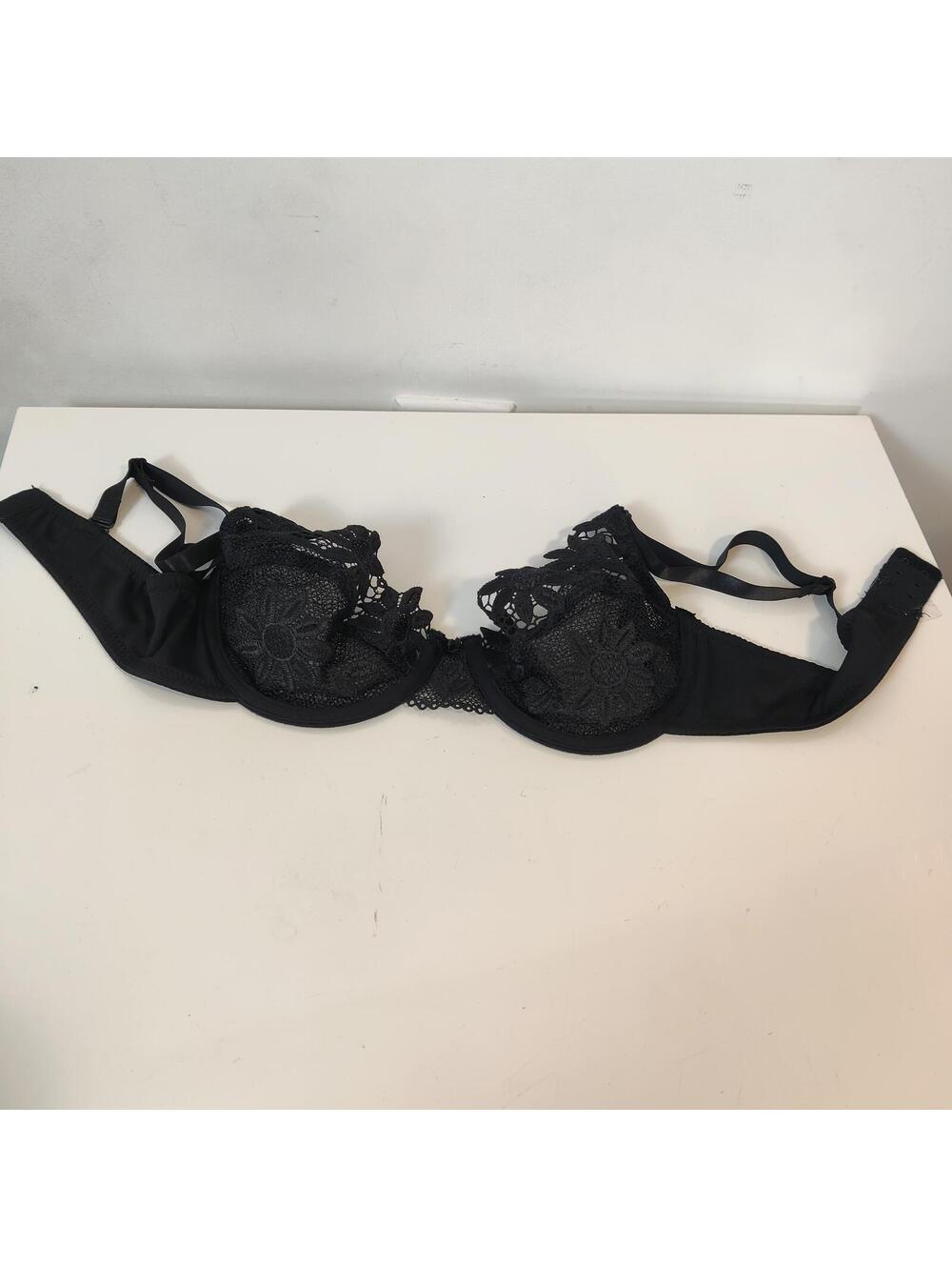 Gloria Vanderbilt Black Lace Bra 36B